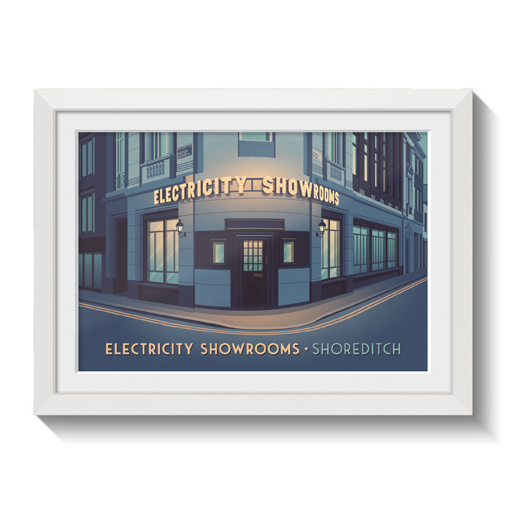 Electricity Showrooms Shoreditch London Travel Poster