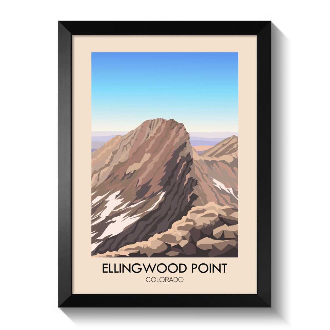 Ellingwood Point Colorado USA Travel Poster