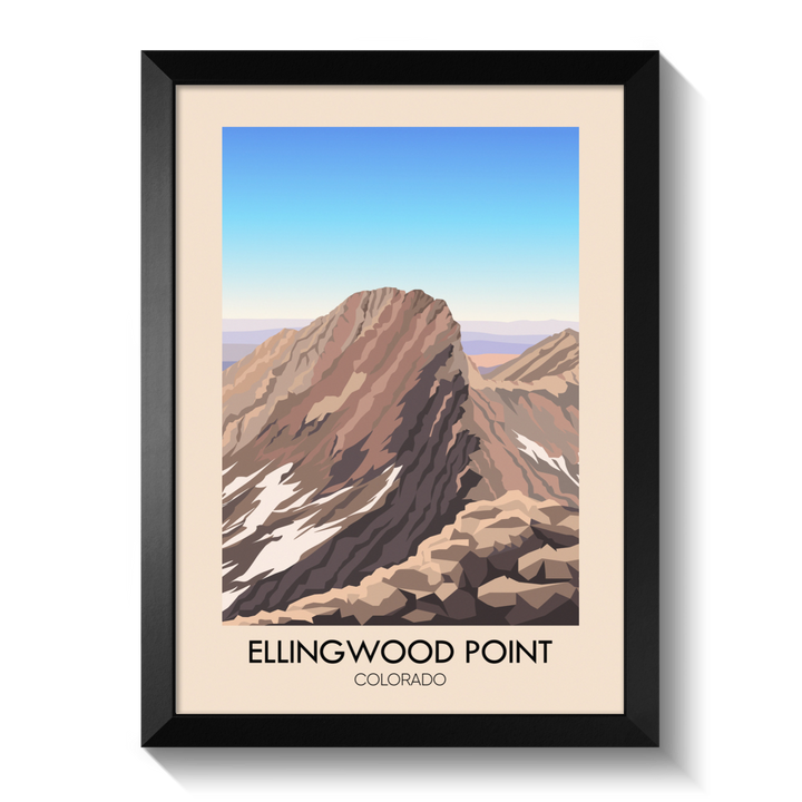 Ellingwood Point Colorado USA Travel Poster