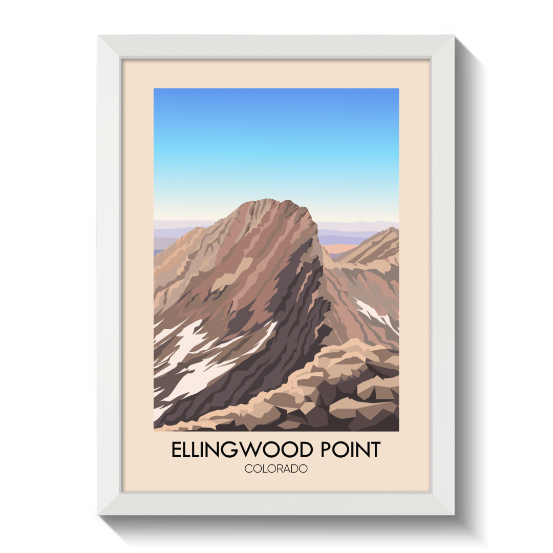 Ellingwood Point Colorado USA Travel Poster