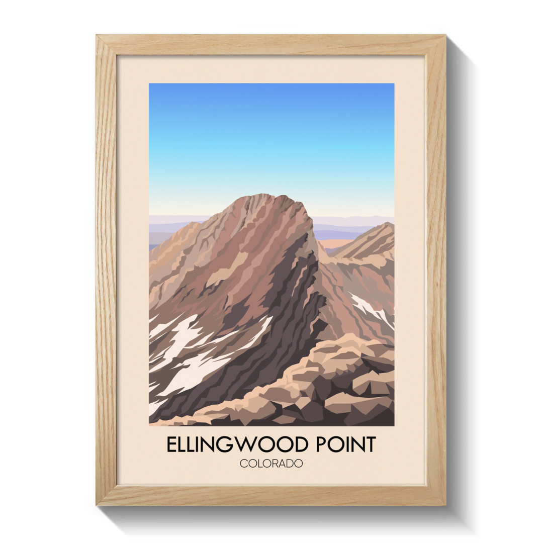 Ellingwood Point Colorado USA Travel Poster