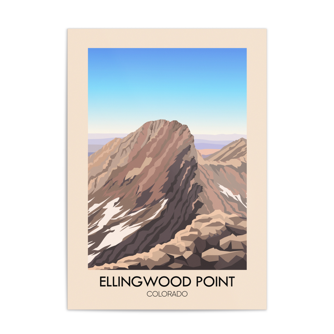 Ellingwood Point Colorado USA Travel Poster