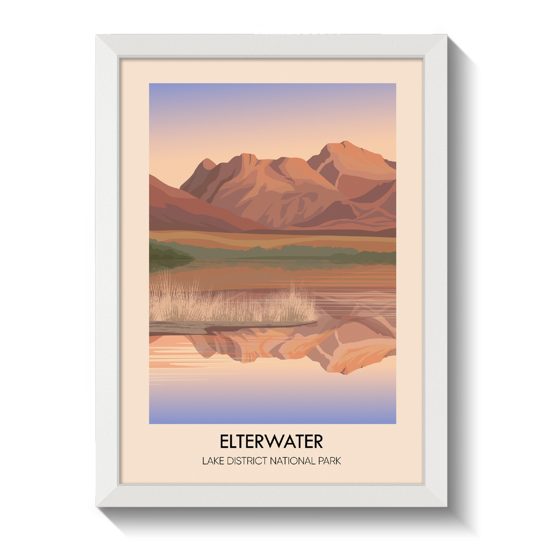 Elterwater Lake District Travel Poster