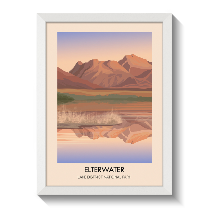 Elterwater Lake District Travel Poster