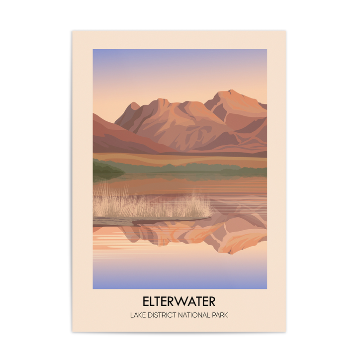 Elterwater Lake District Travel Poster