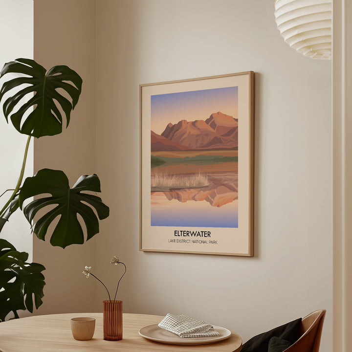 Elterwater Lake District Travel Poster