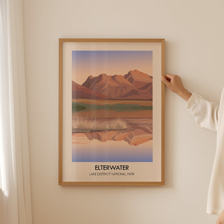 Elterwater Lake District Travel Poster