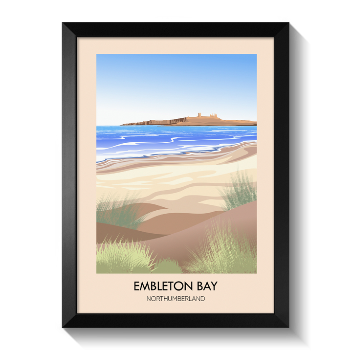 Embleton Bay Northumberland Travel Poster