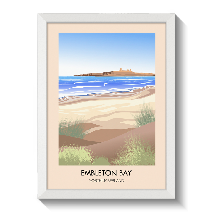Embleton Bay Northumberland Travel Poster