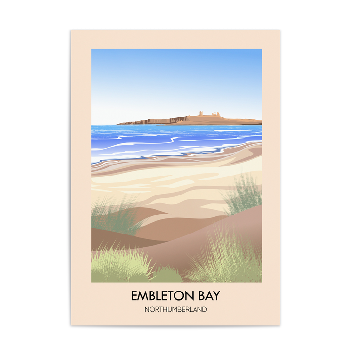 Embleton Bay Northumberland Travel Poster
