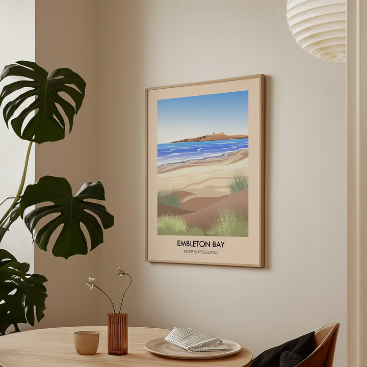 Embleton Bay Northumberland Travel Poster