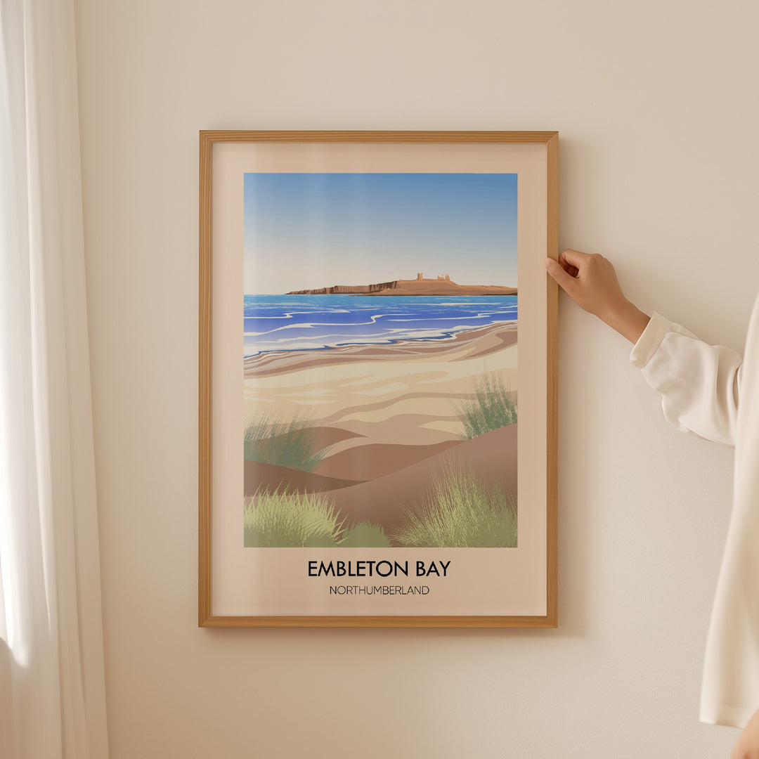 Embleton Bay Northumberland Travel Poster