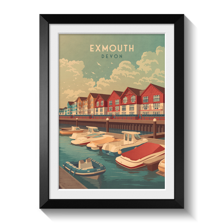 Exmouth Devon Travel Poster