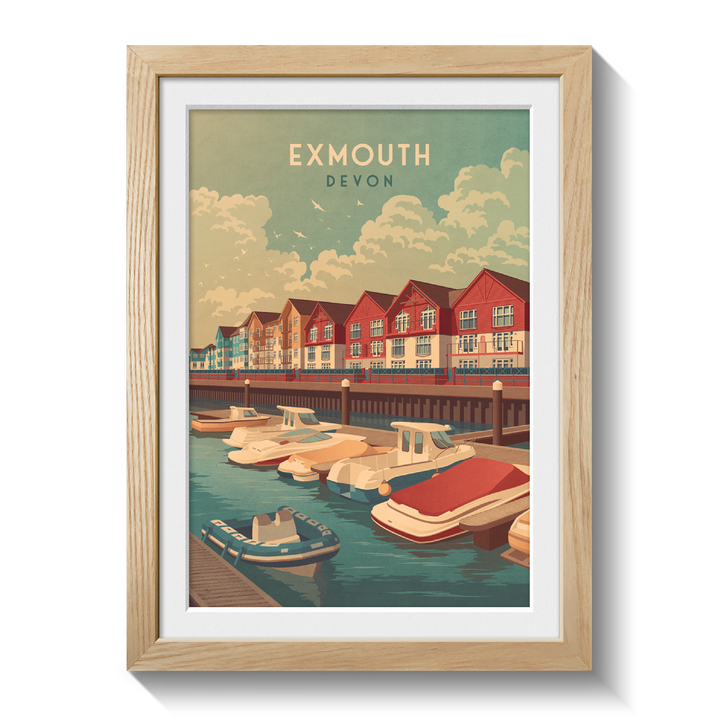 Exmouth Devon Travel Poster