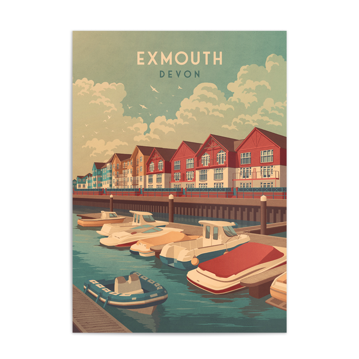 Exmouth Devon Travel Poster