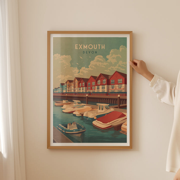 Exmouth Devon Travel Poster