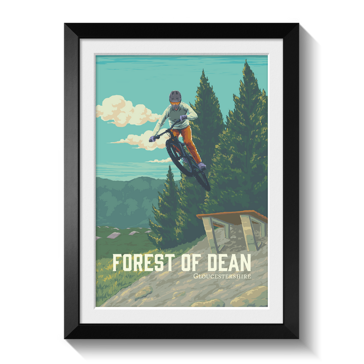 Forest of Dean Mountain Biking Travel Poster