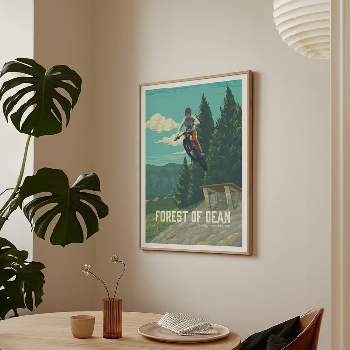 Forest of Dean Mountain Biking Travel Poster