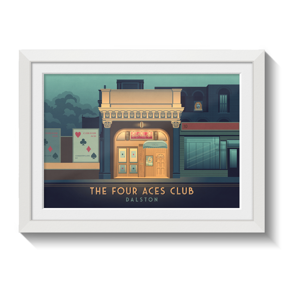 Four Aces Club Dalston Poster