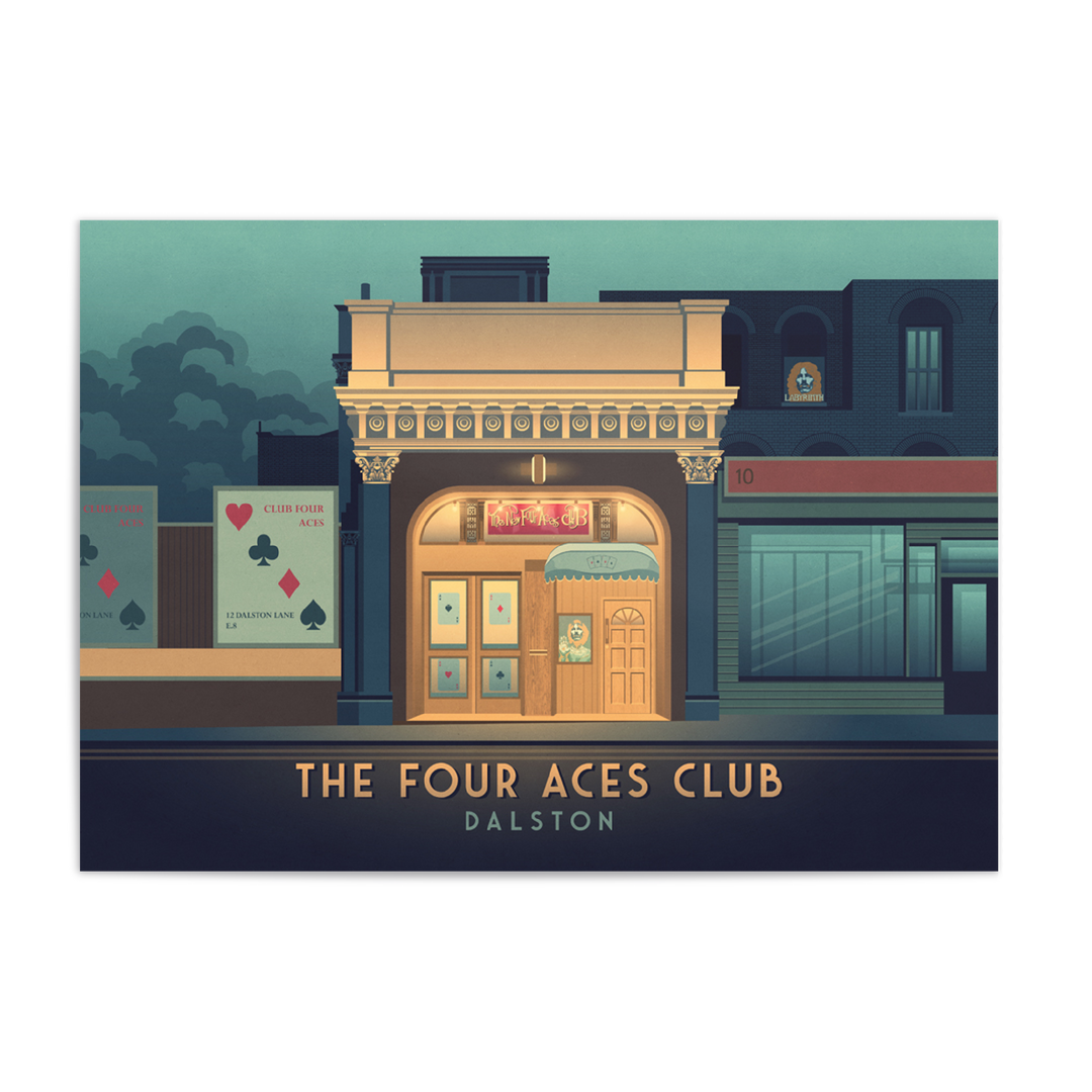 Four Aces Club Dalston Poster