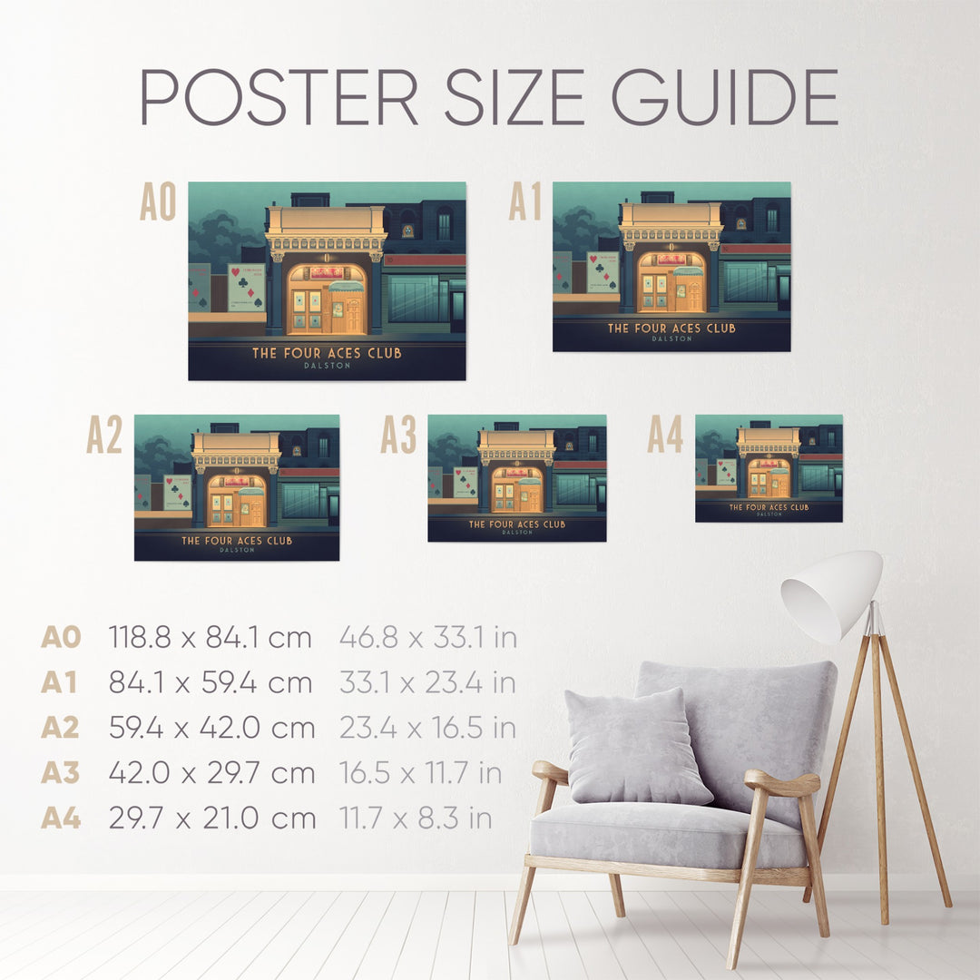 Four Aces Club Dalston Poster