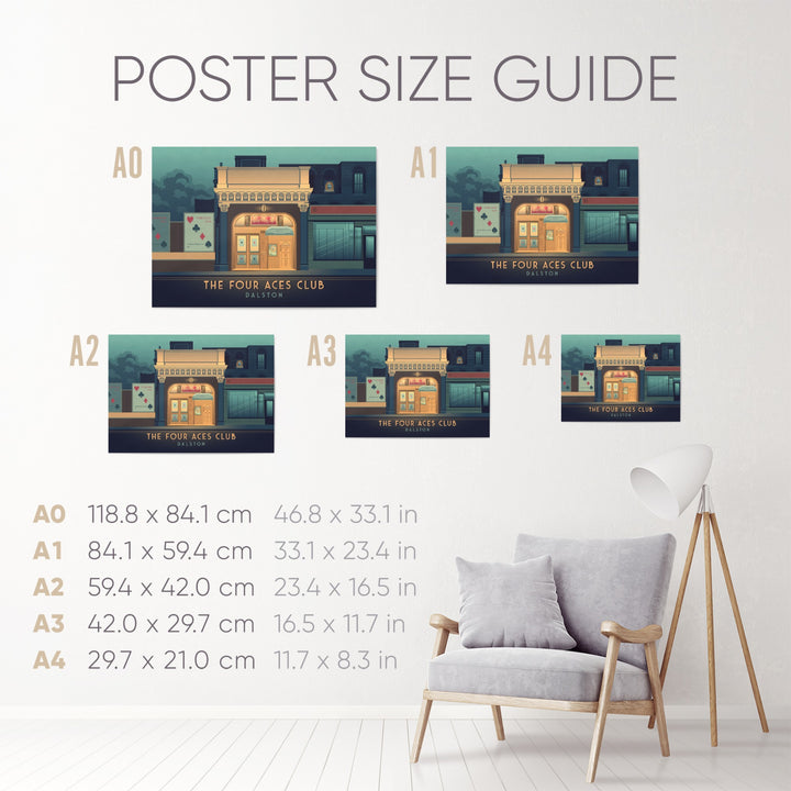 Four Aces Club Dalston Poster