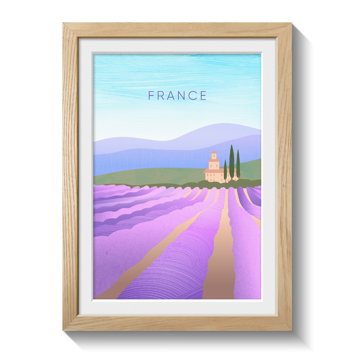France Minimal Travel Poster
