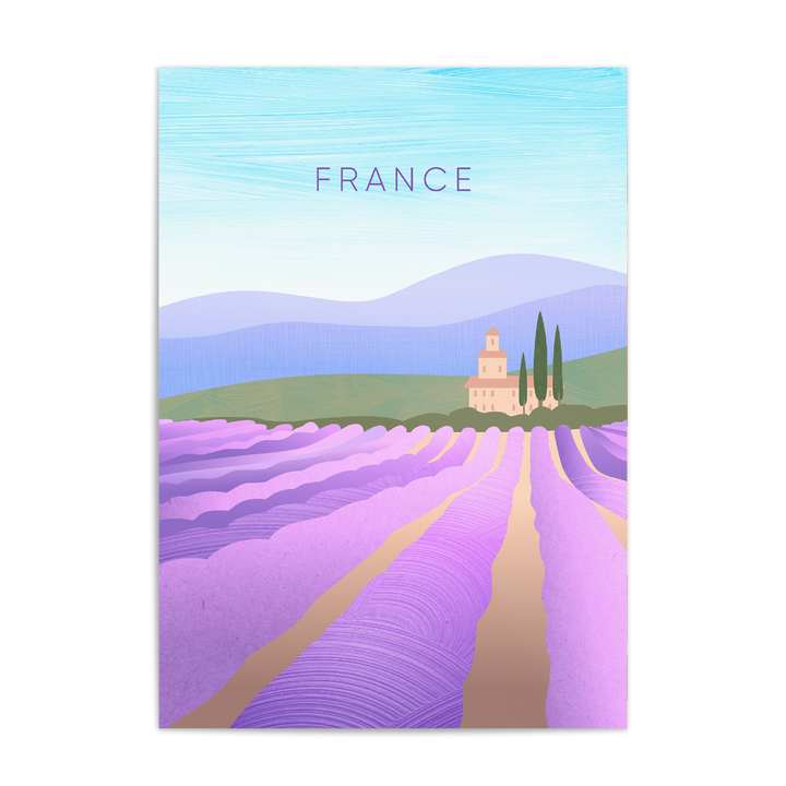 France Minimal Travel Poster
