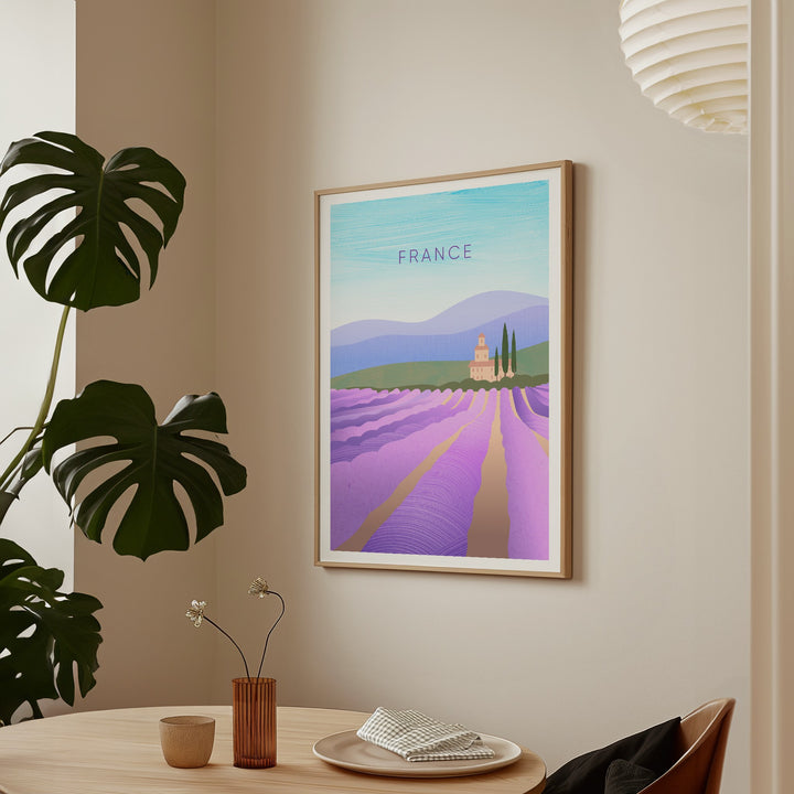 France Minimal Travel Poster