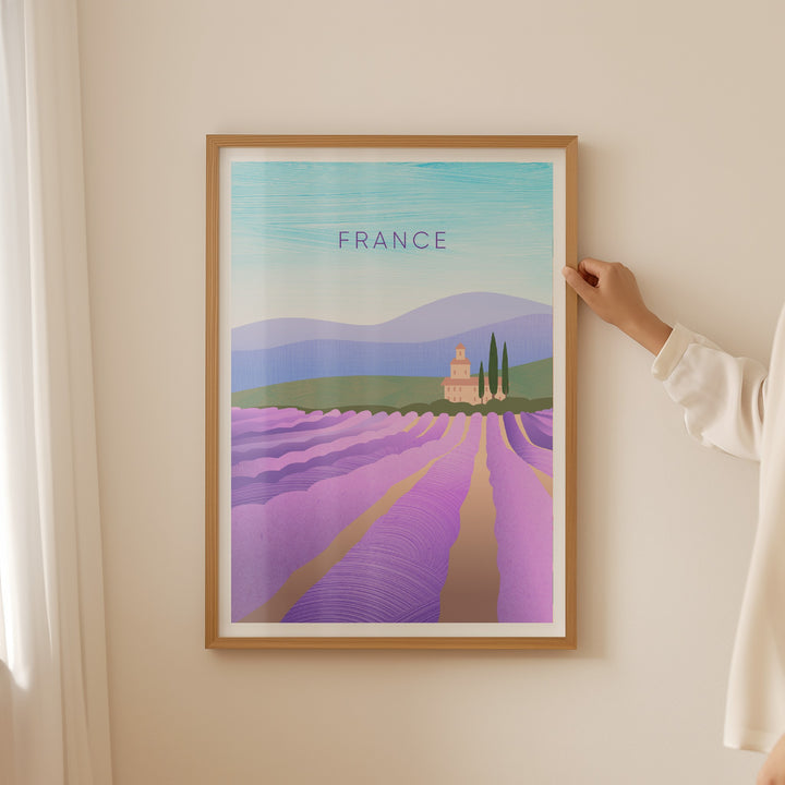 France Minimal Travel Poster
