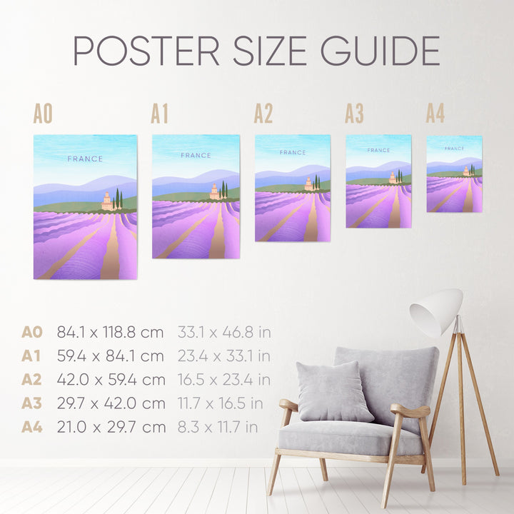 France Minimal Travel Poster