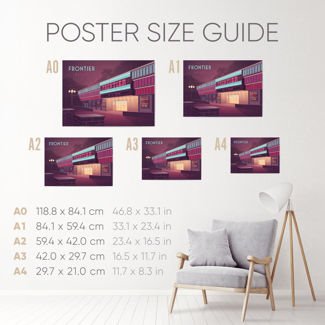 Frontier Nightclub Batley Poster