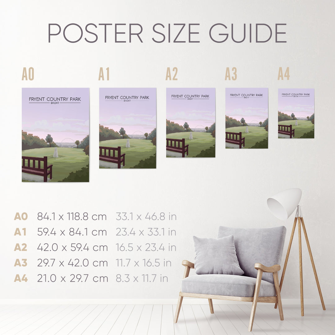 Fryent Country Park Brent London Travel Poster