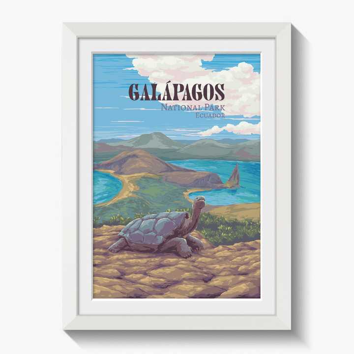 Galapagos National Park Travel Poster