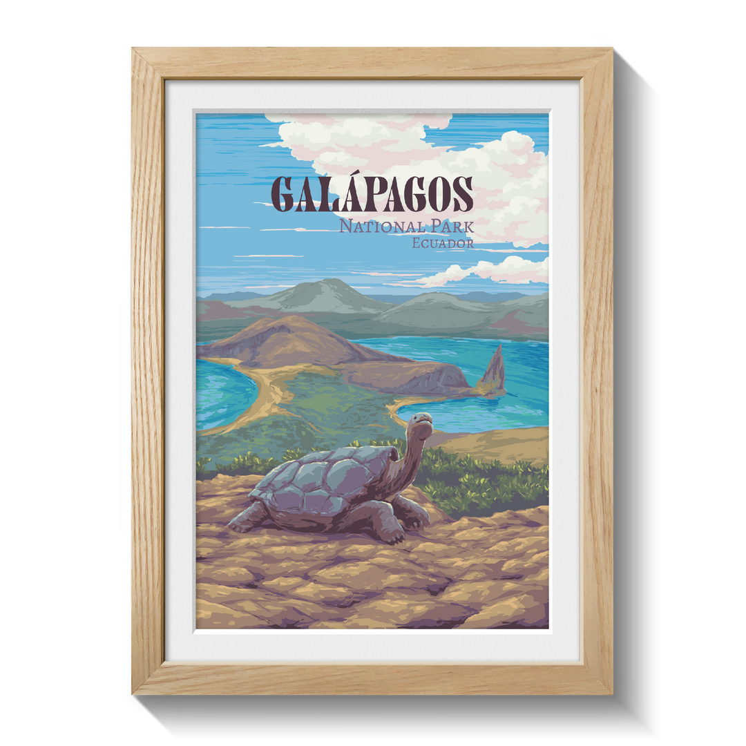 Galapagos National Park Travel Poster