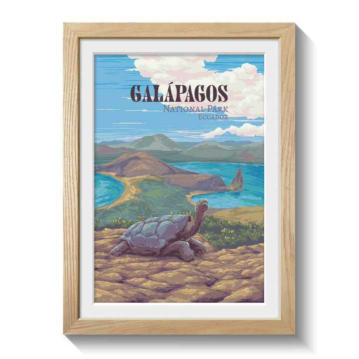 Galapagos National Park Travel Poster