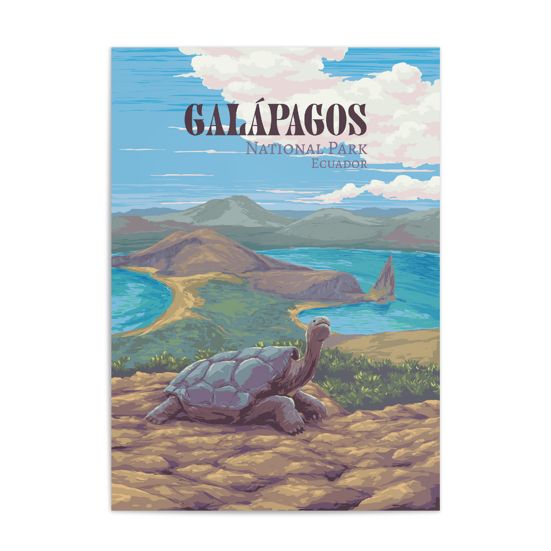 Galapagos National Park Travel Poster