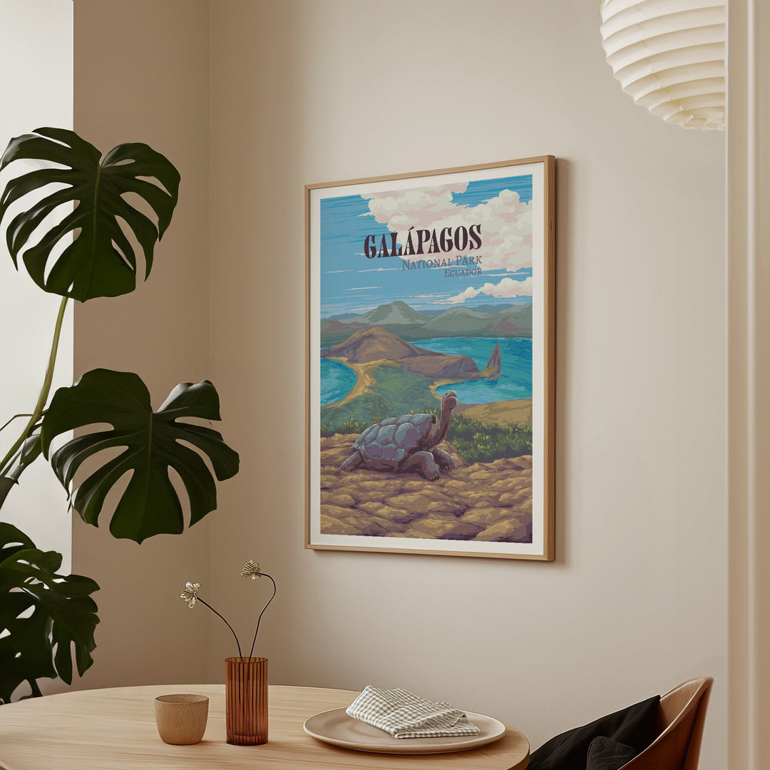 Galapagos National Park Travel Poster
