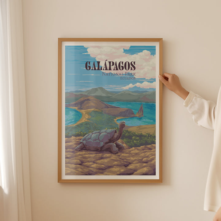 Galapagos National Park Travel Poster