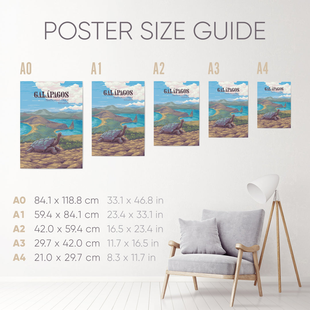 Galapagos National Park Travel Poster
