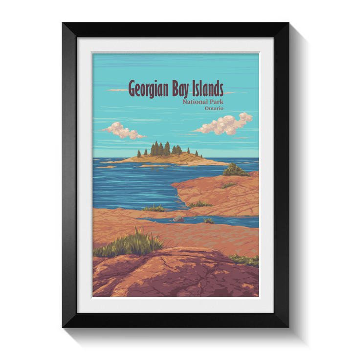 Georgian Bay Islands National Park Ontario Canada Travel Poster