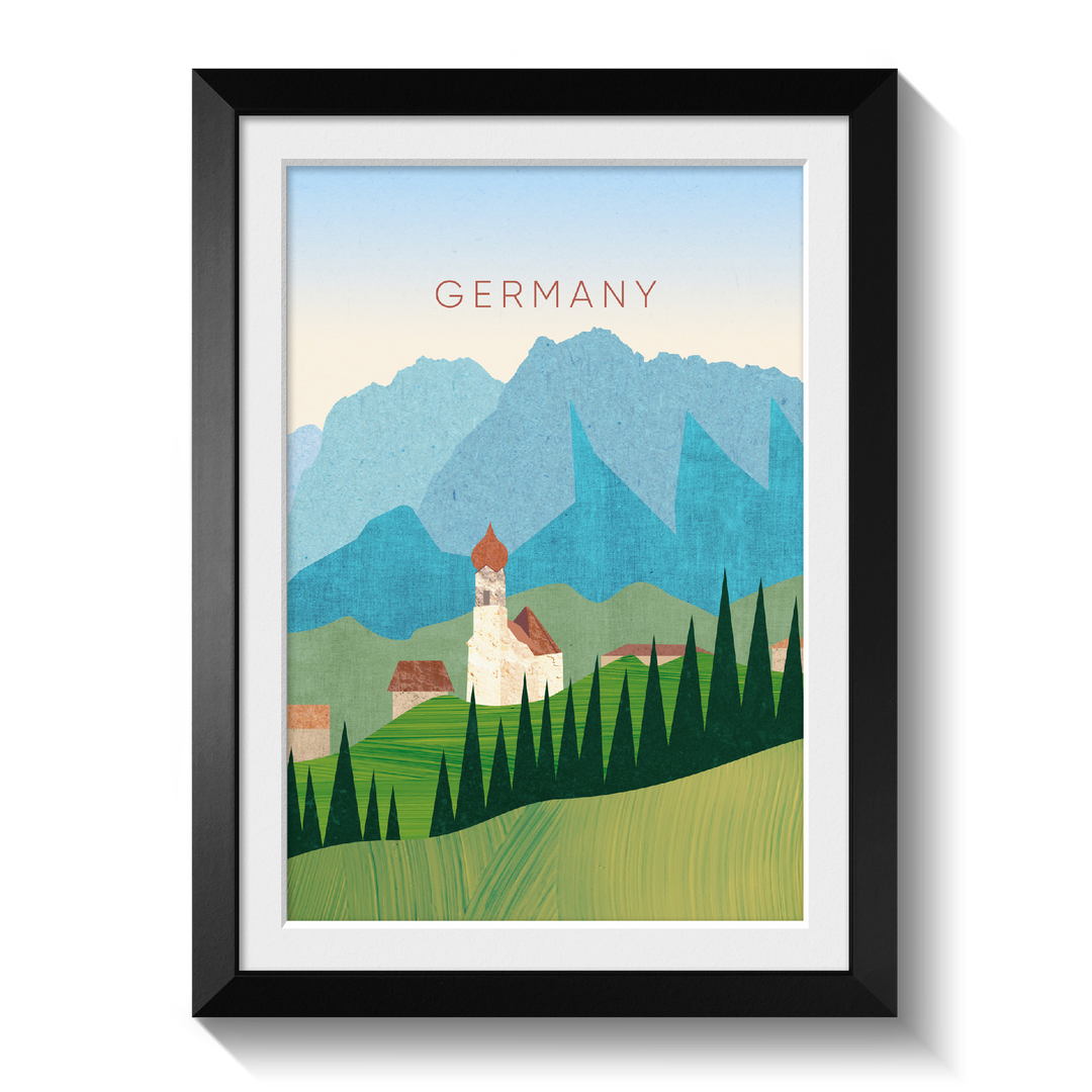 Germany Minimal Travel Poster