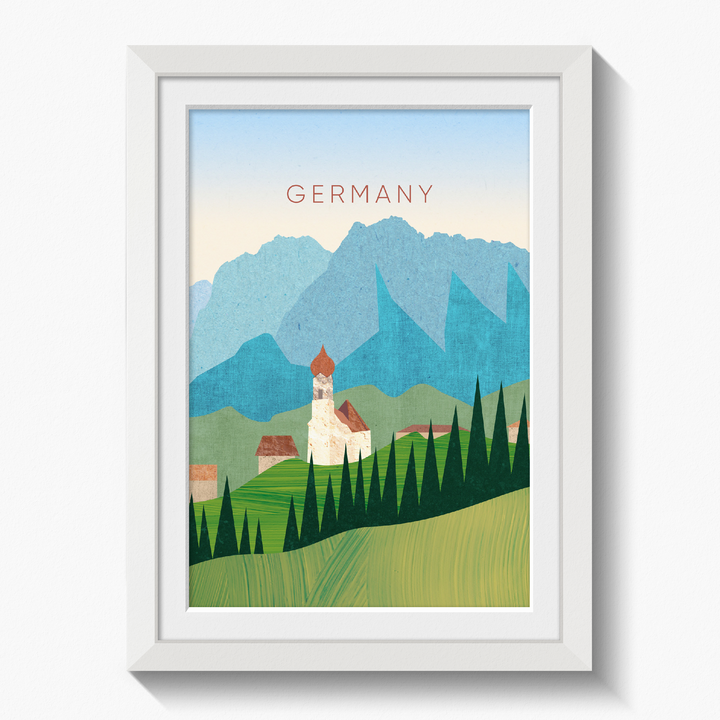 Germany Minimal Travel Poster