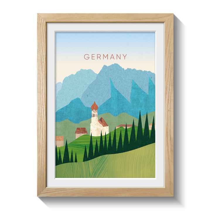 Germany Minimal Travel Poster