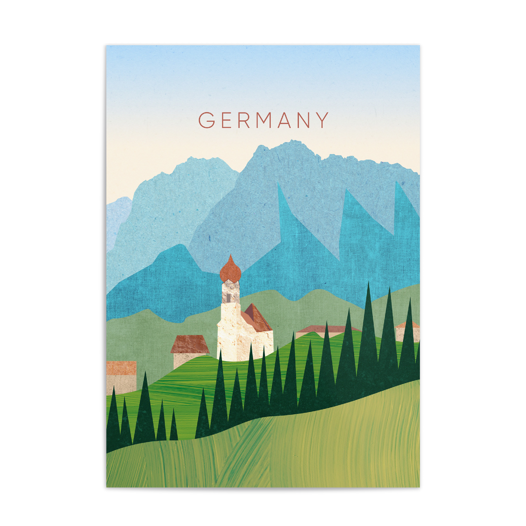 Germany Minimal Travel Poster