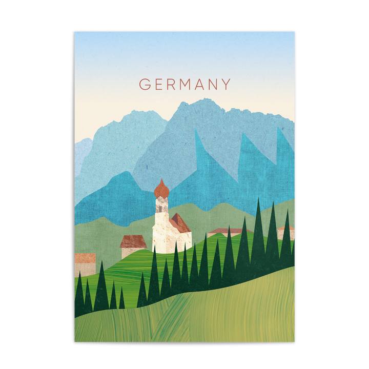 Germany Minimal Travel Poster