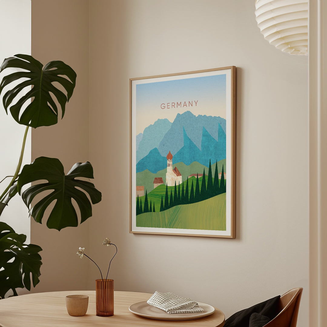 Germany Minimal Travel Poster