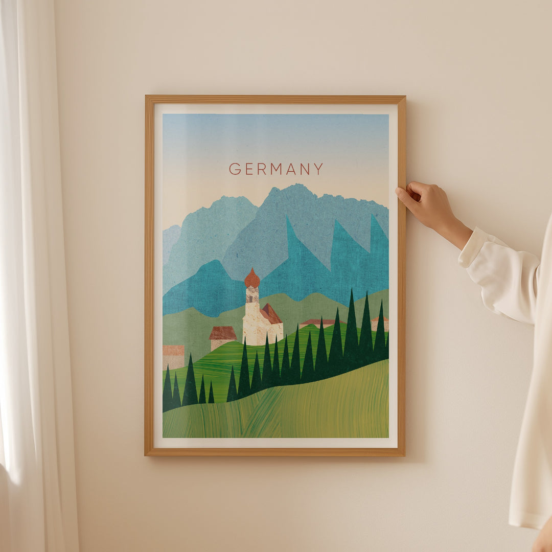 Germany Minimal Travel Poster