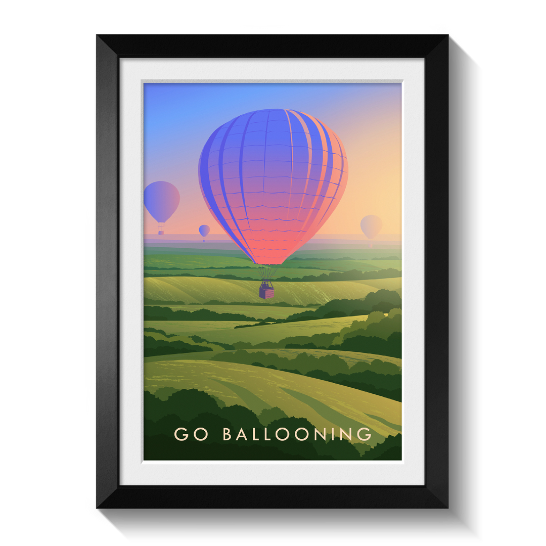 Go Ballooning Travel Poster