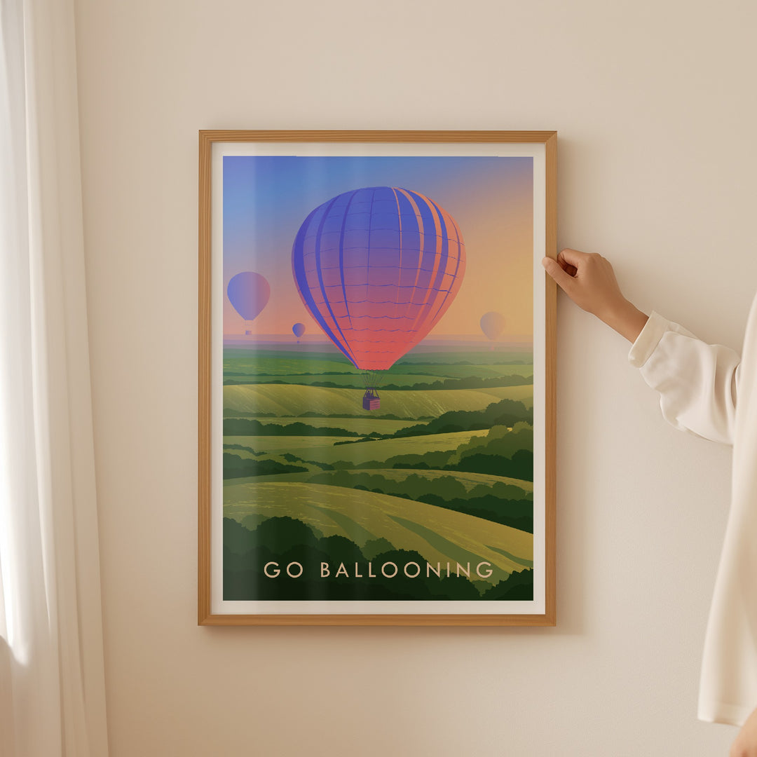 Go Ballooning Travel Poster